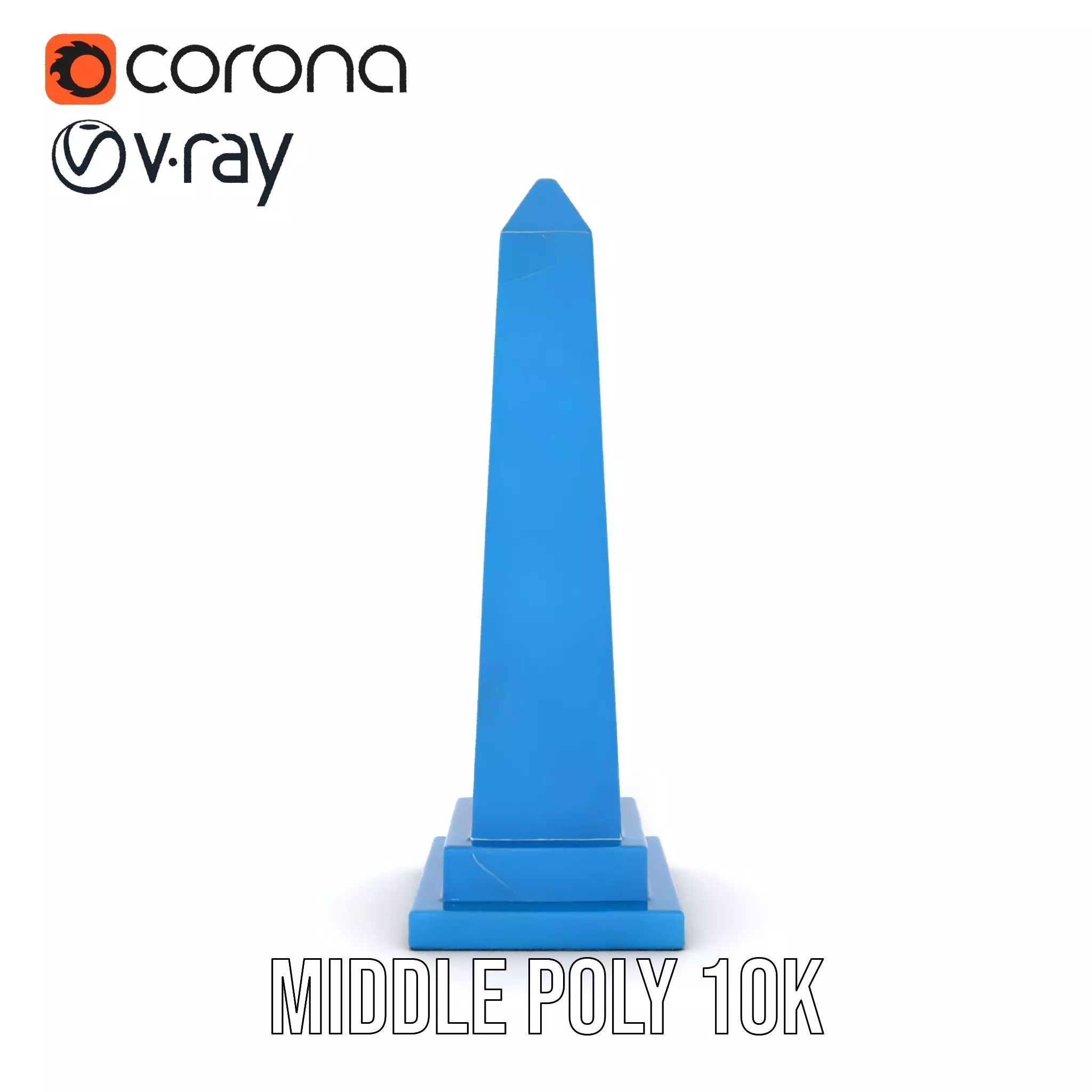 Azure Marble Obelisk model pack Low-poly 3D model_15