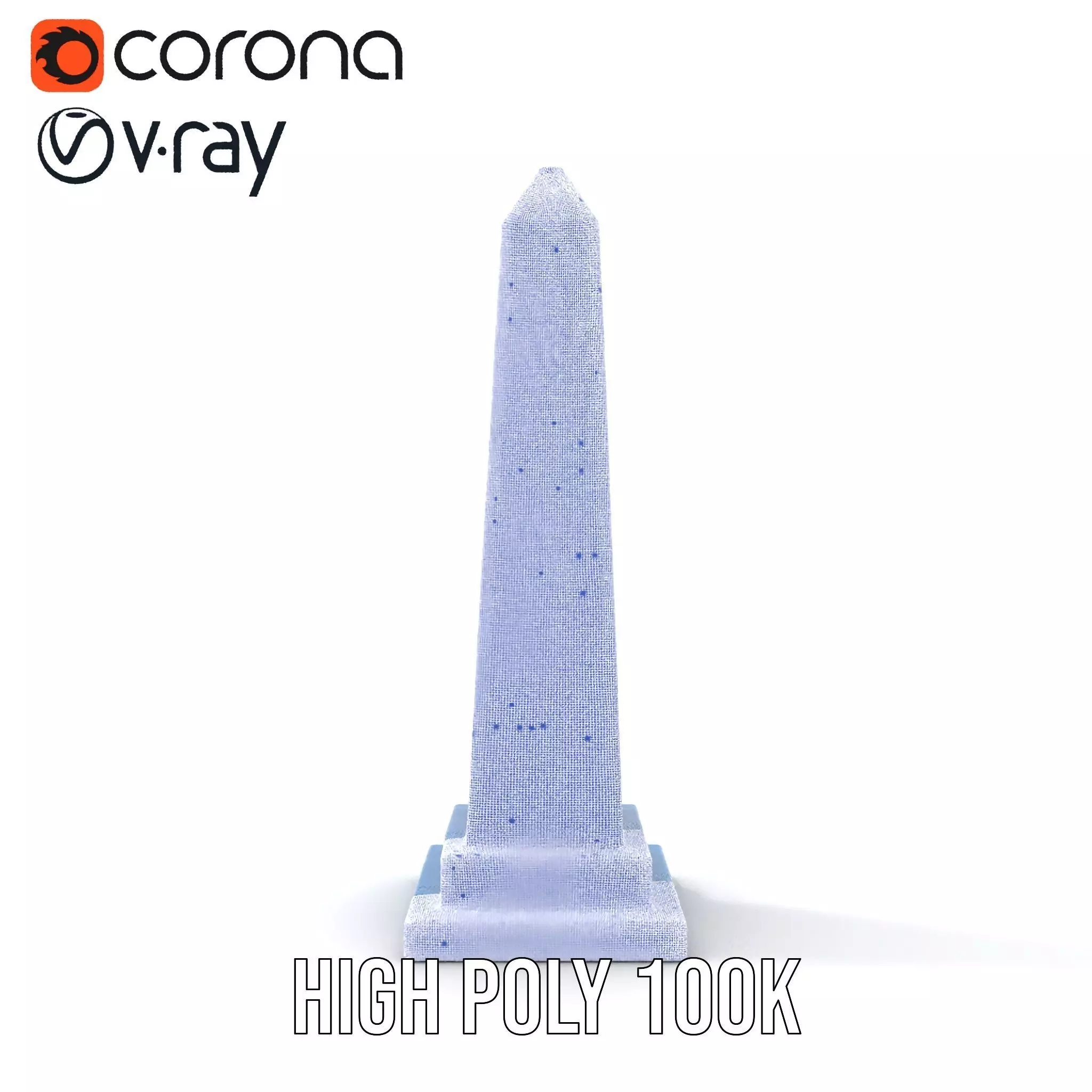 Azure Marble Obelisk model pack Low-poly 3D model_34