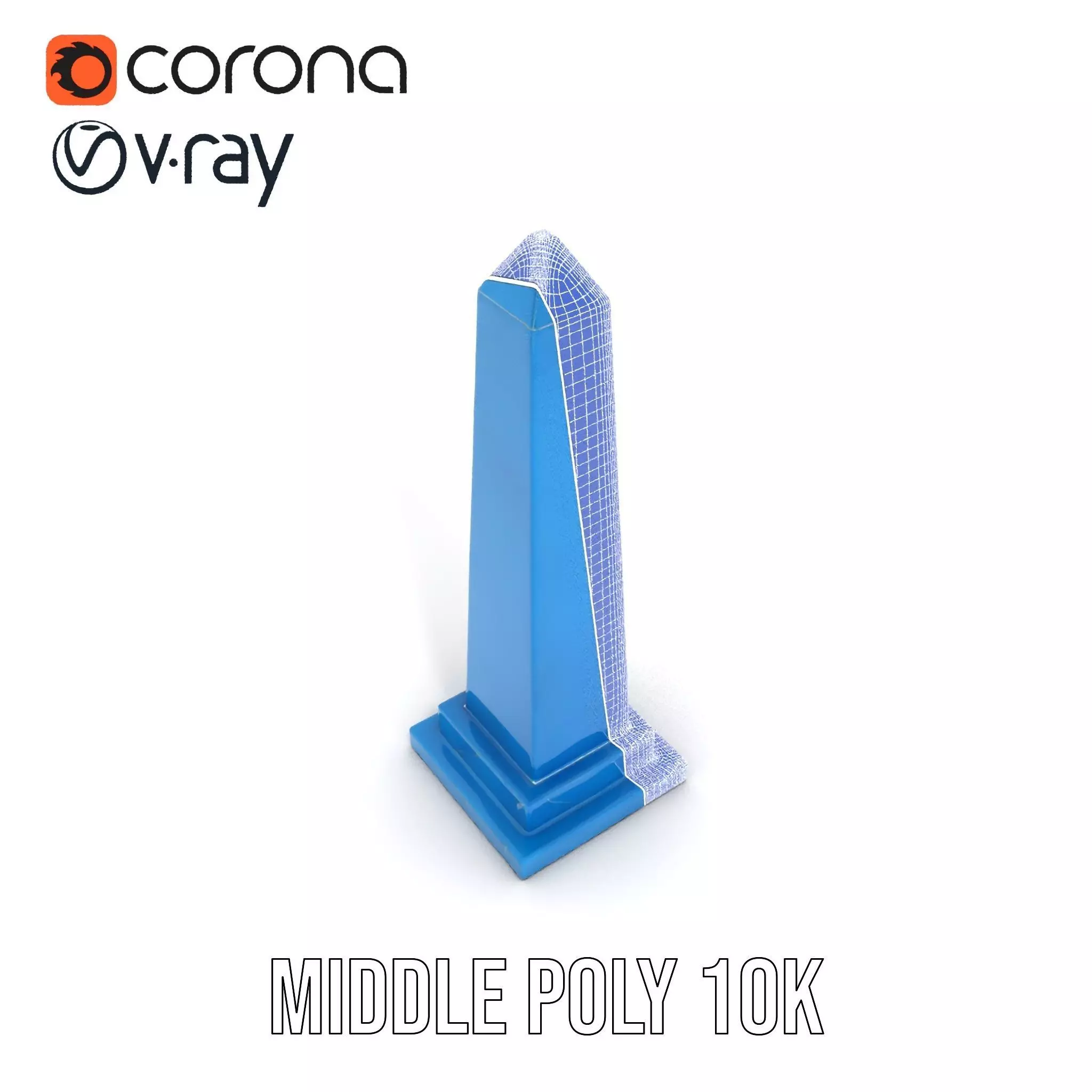 Azure Marble Obelisk model pack Low-poly 3D model_27
