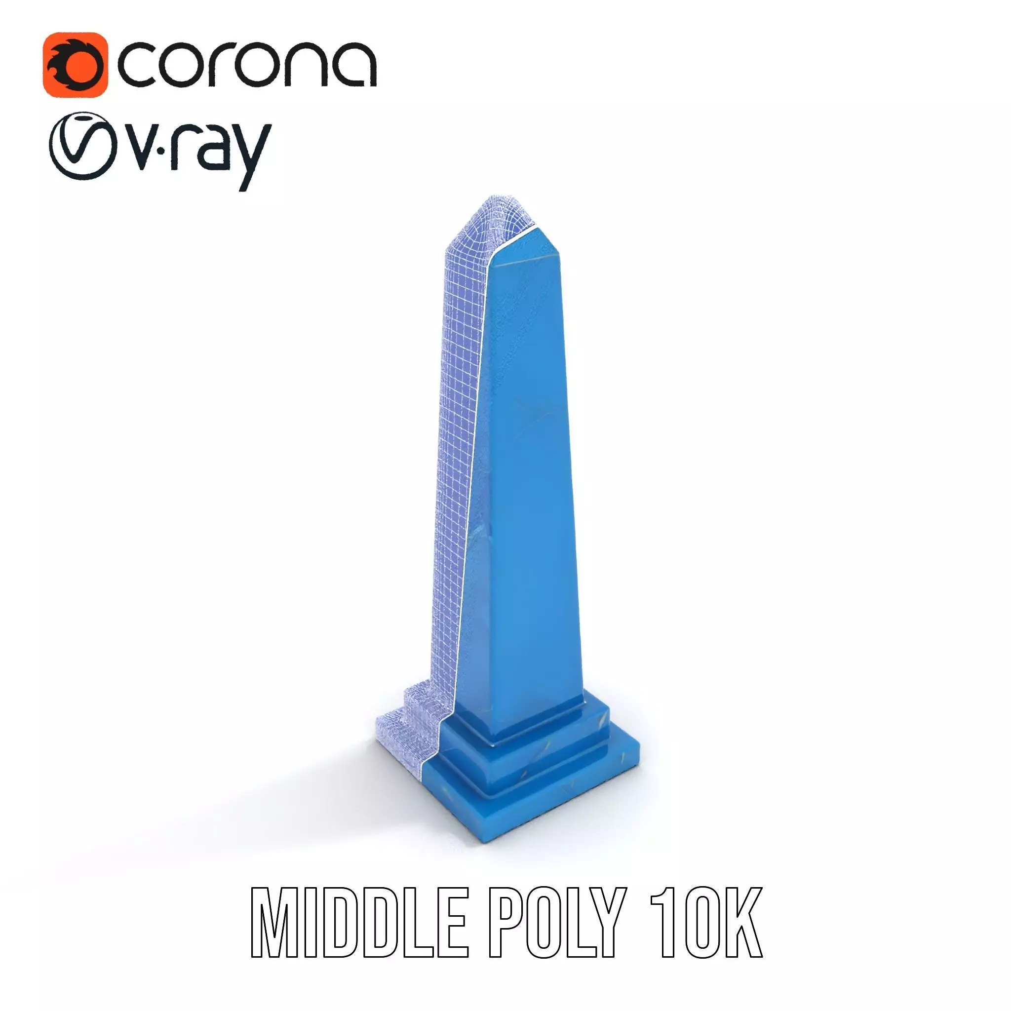 Azure Marble Obelisk model pack Low-poly 3D model_24