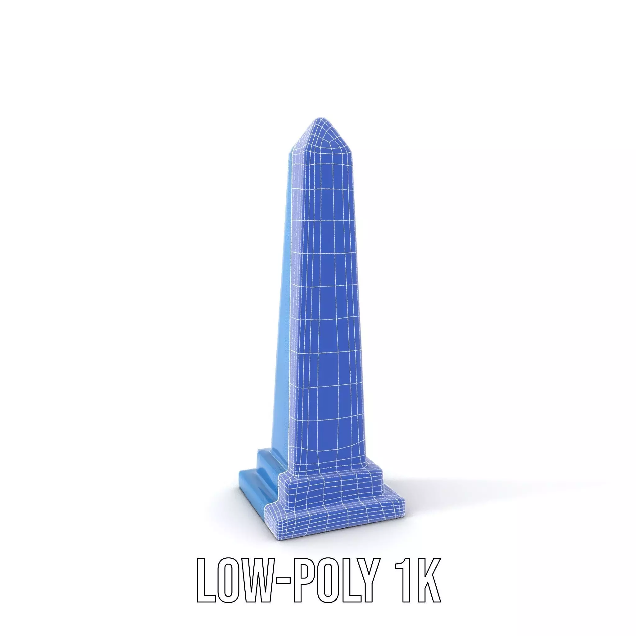 Azure Marble Obelisk model pack Low-poly 3D model_31