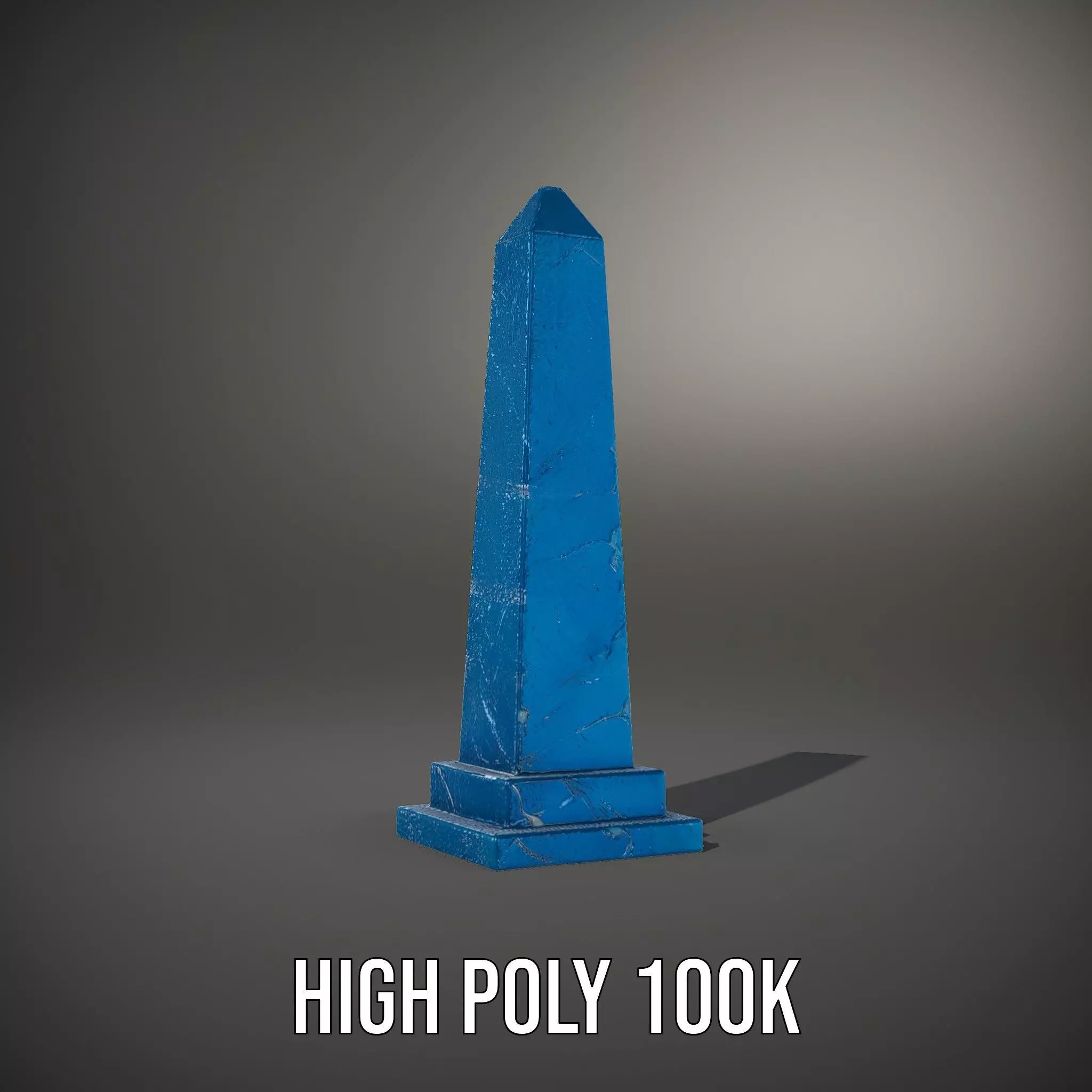 Azure Marble Obelisk model pack Low-poly 3D model_10