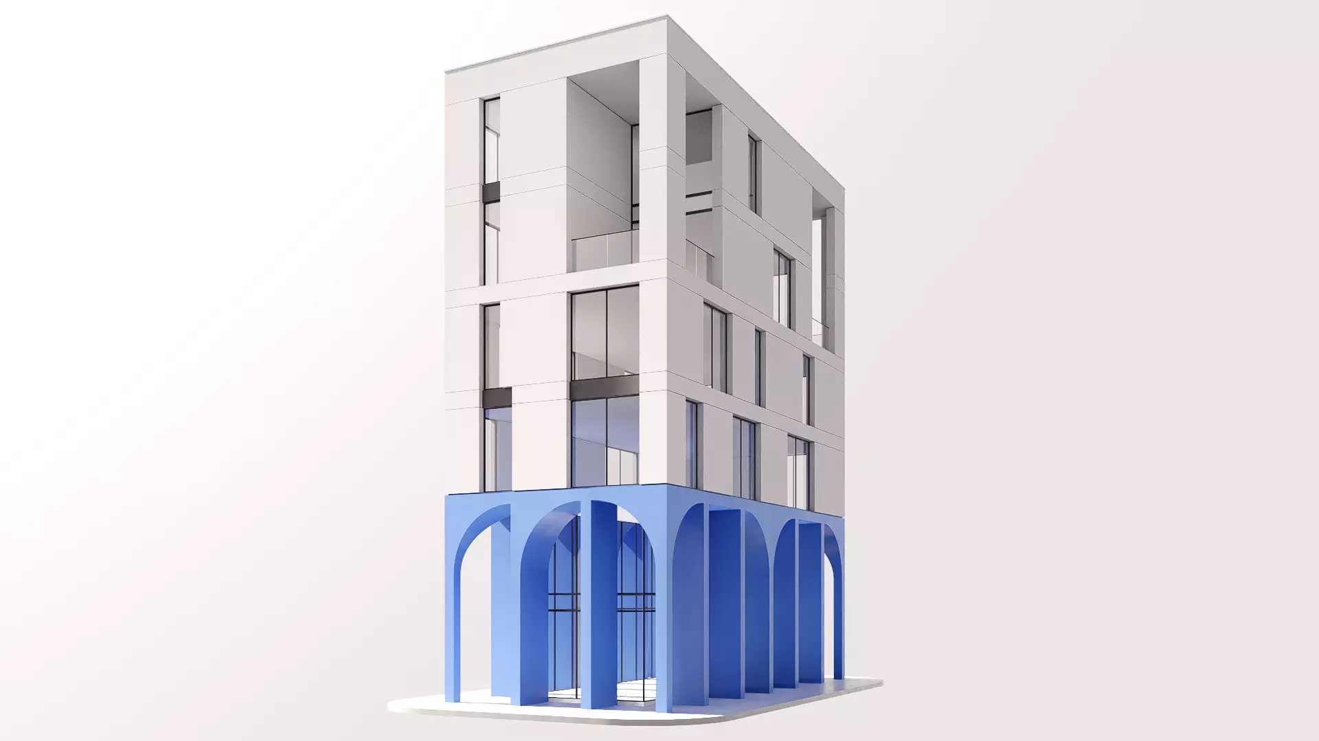 apartment Low-poly 3D model_0