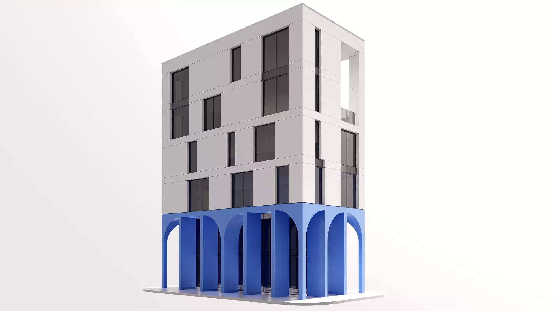 apartment Low-poly 3D model_2
