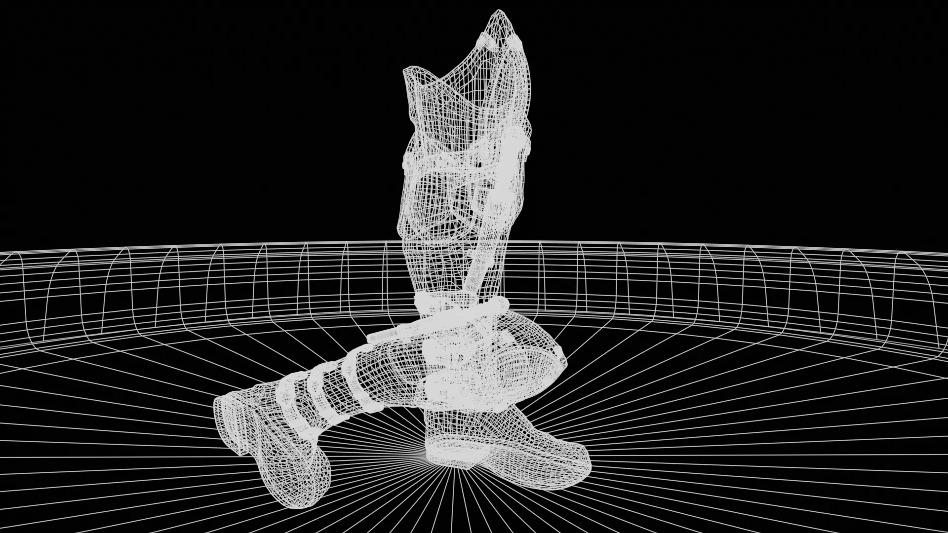 Stylized Boot Low-poly 3D model_6