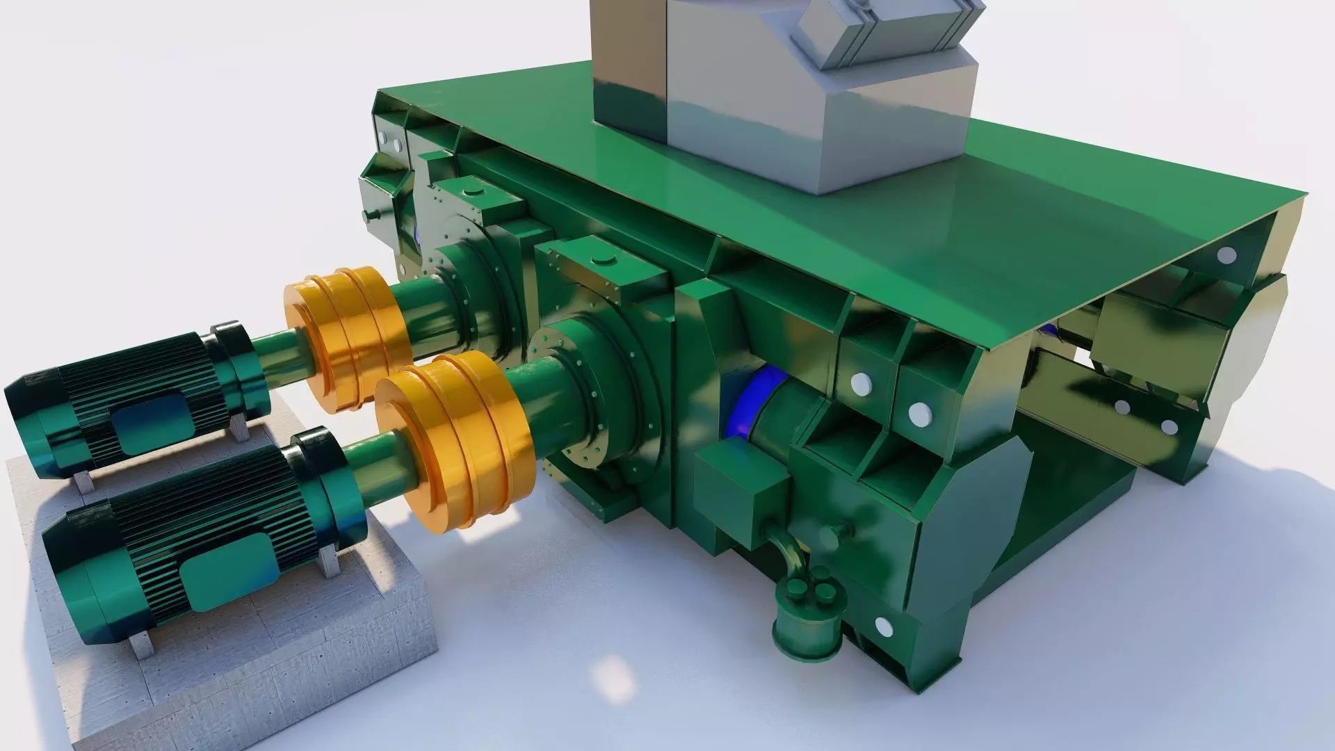 High Pressure Grinding Roll 3D model_4