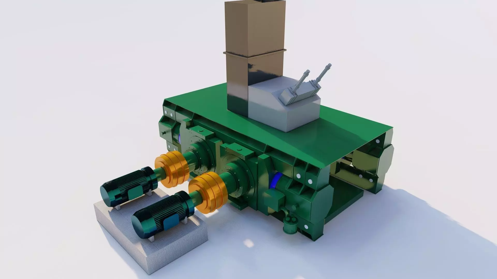 High Pressure Grinding Roll 3D model_0