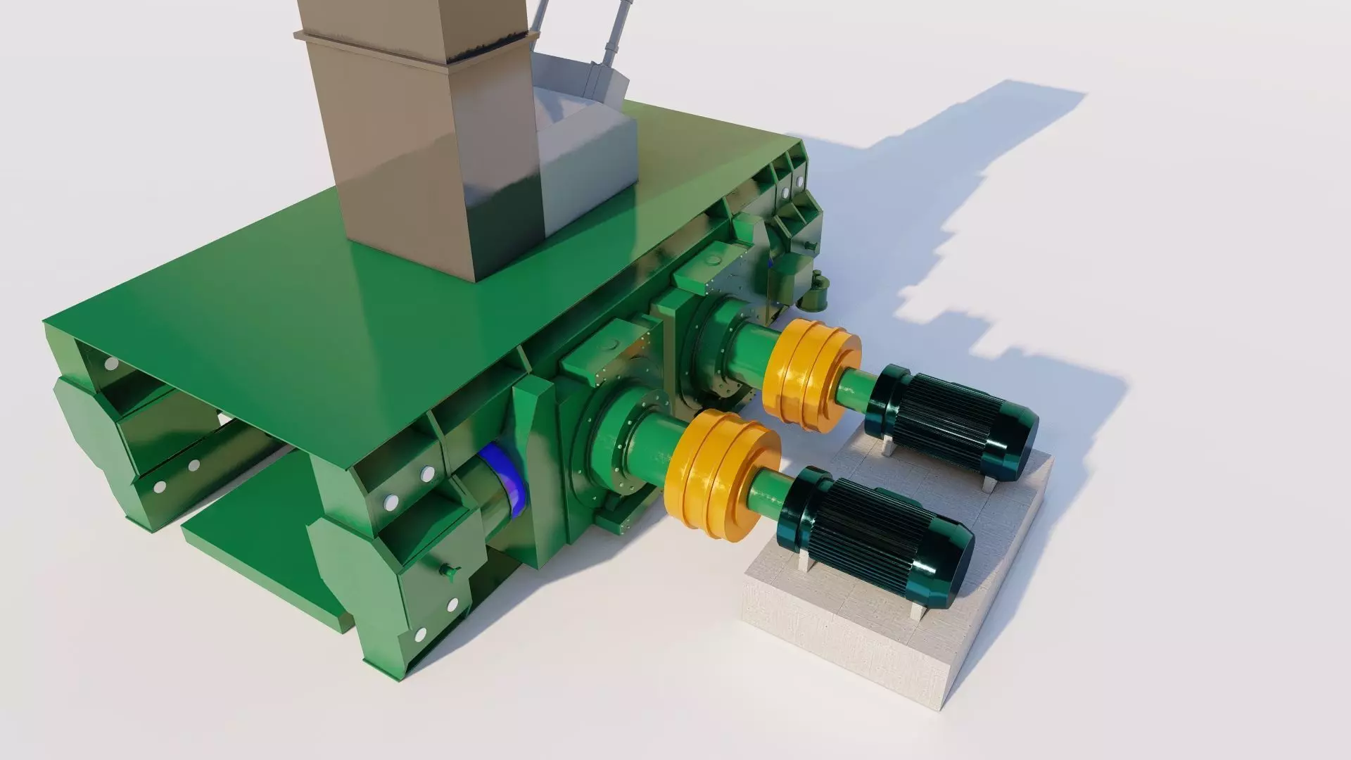 High Pressure Grinding Roll 3D model_1