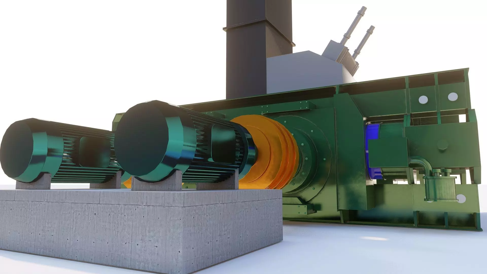 High Pressure Grinding Roll 3D model_2