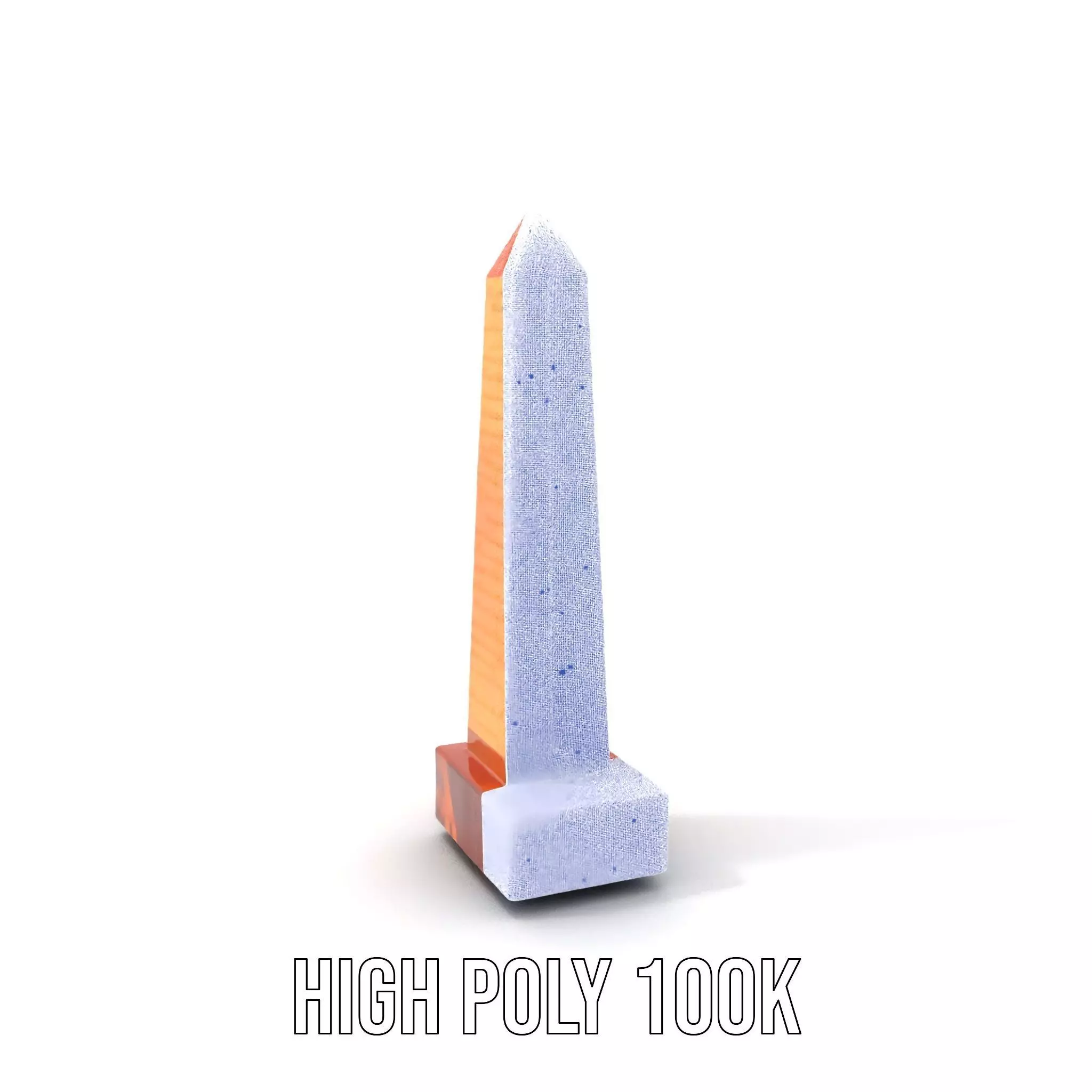 Amber Obelisk model pack Low-poly 3D model_4