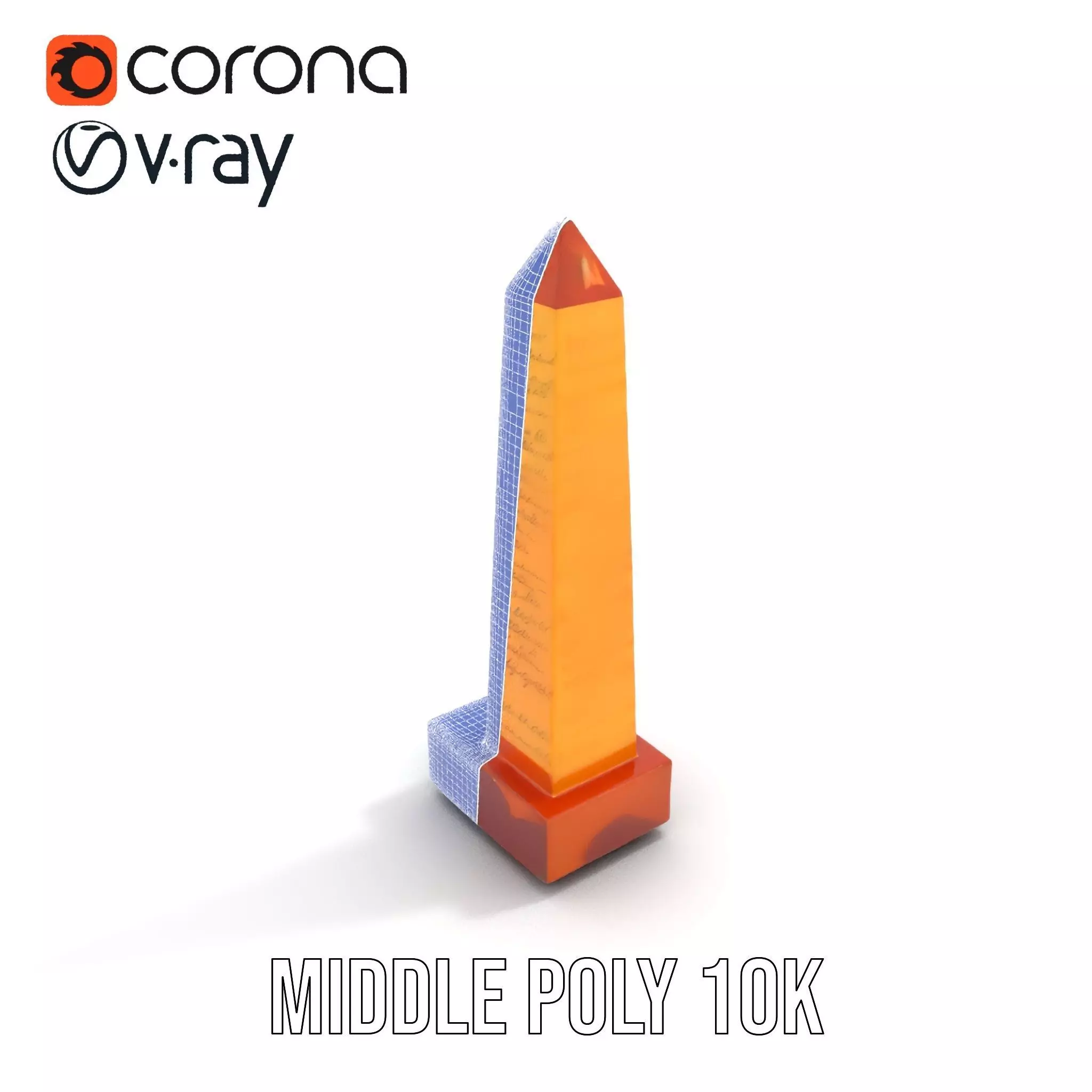 Amber Obelisk model pack Low-poly 3D model_21