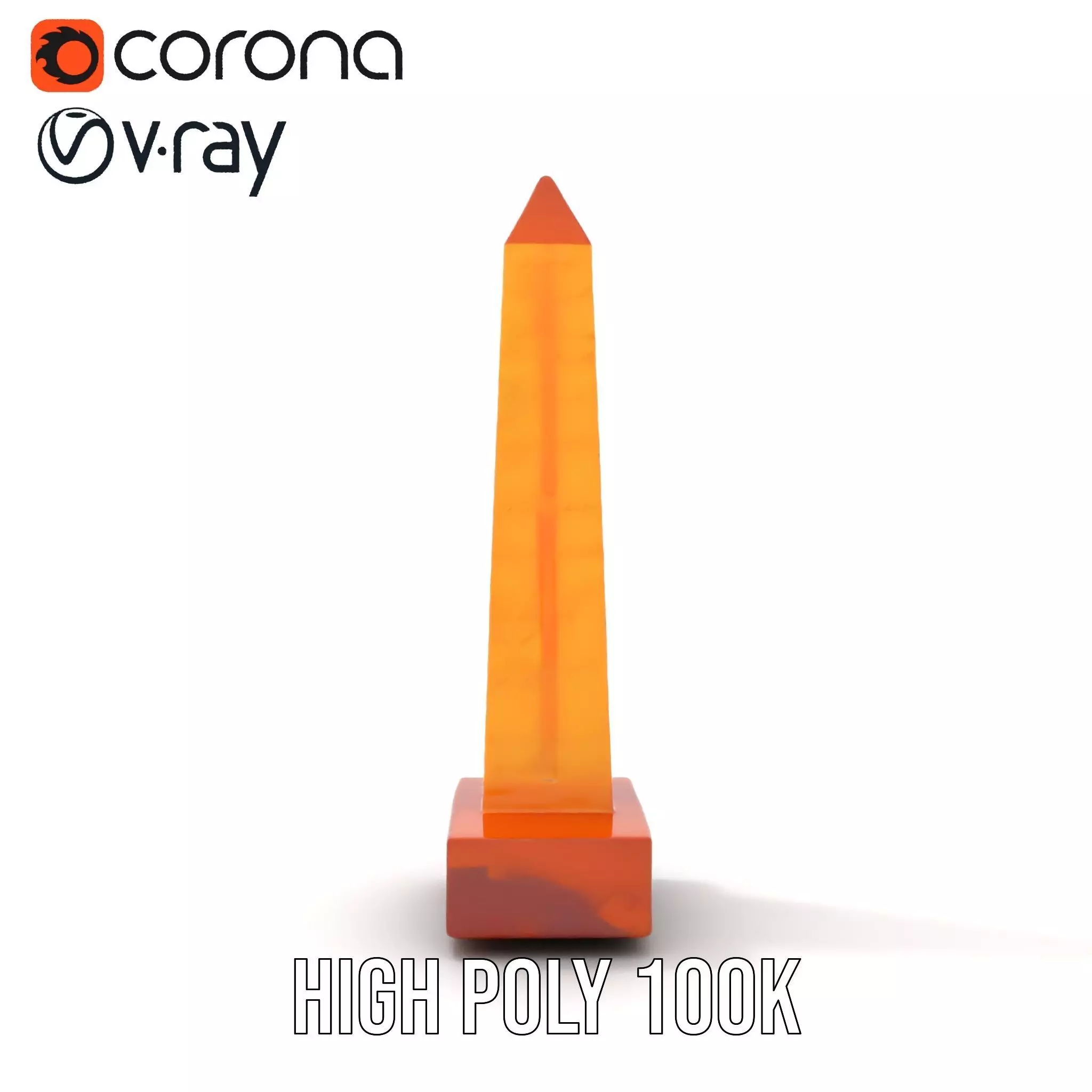 Amber Obelisk model pack Low-poly 3D model_23