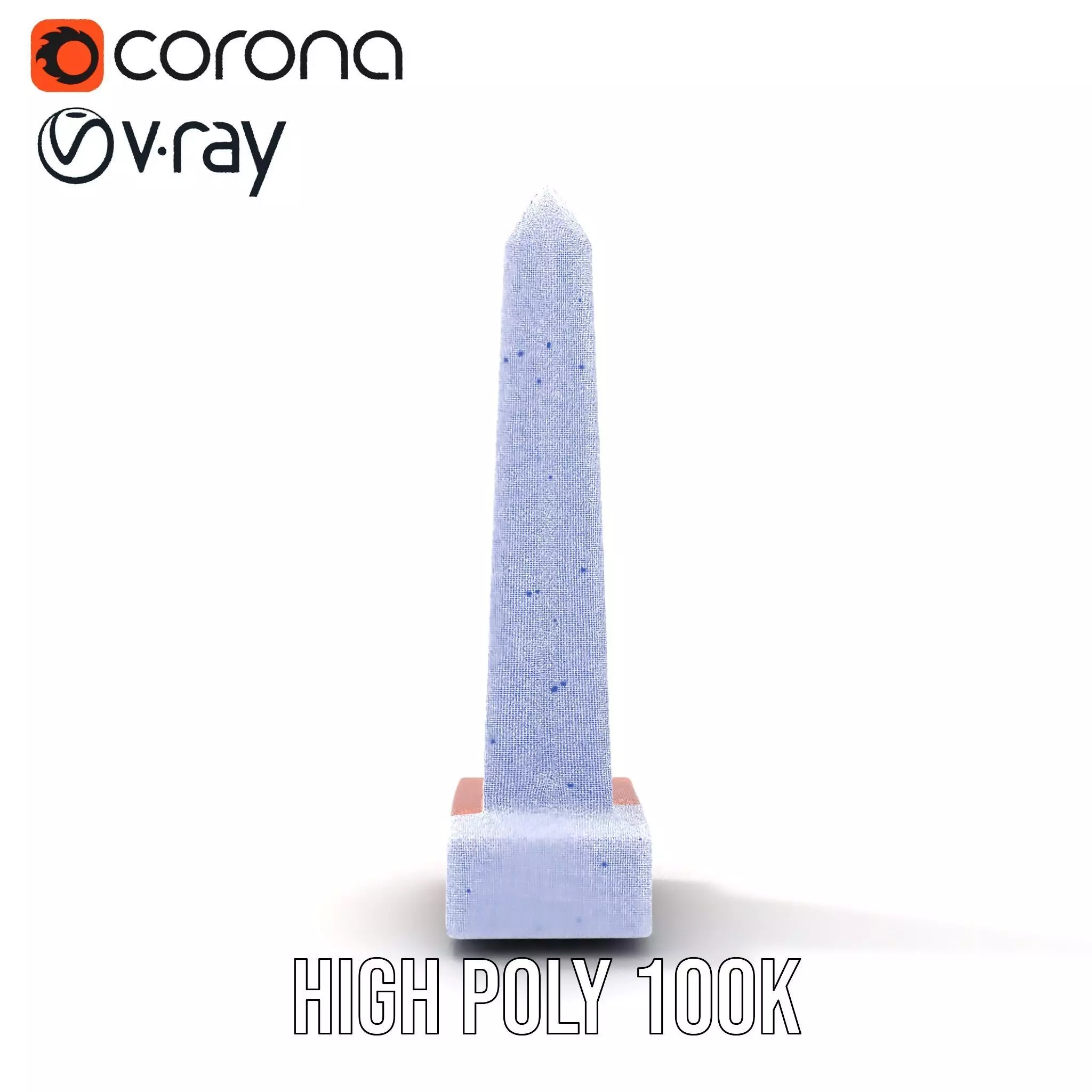 Amber Obelisk model pack Low-poly 3D model_34