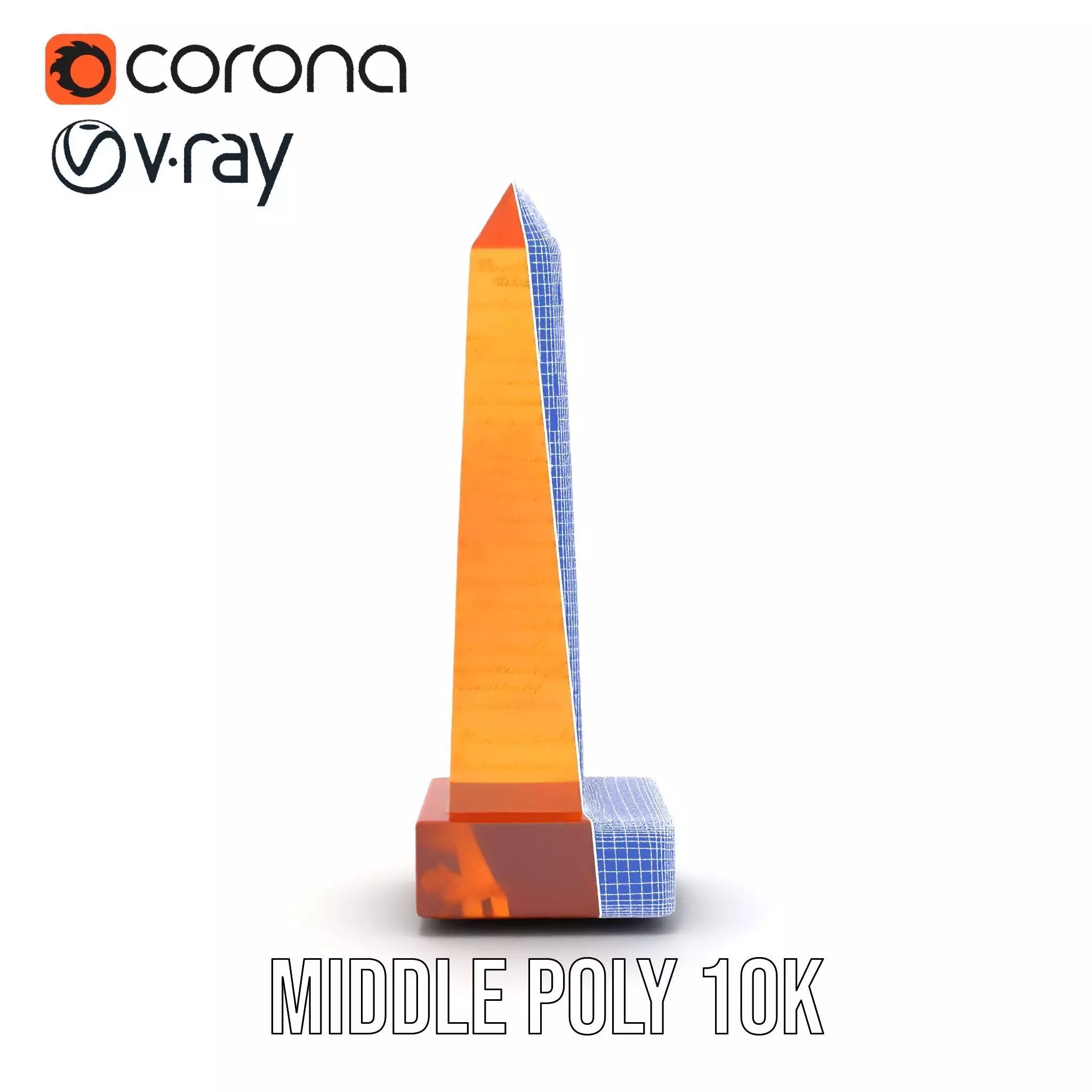 Amber Obelisk model pack Low-poly 3D model_29