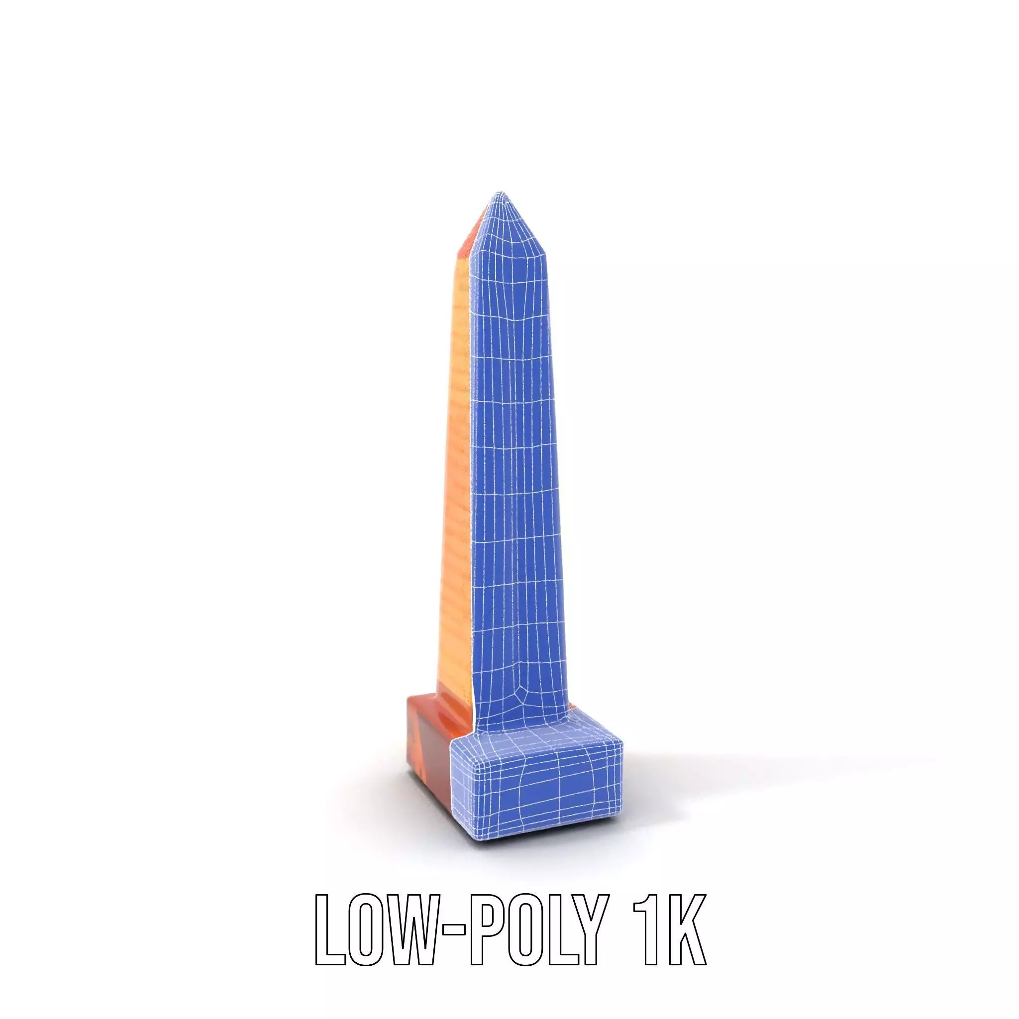 Amber Obelisk model pack Low-poly 3D model_9