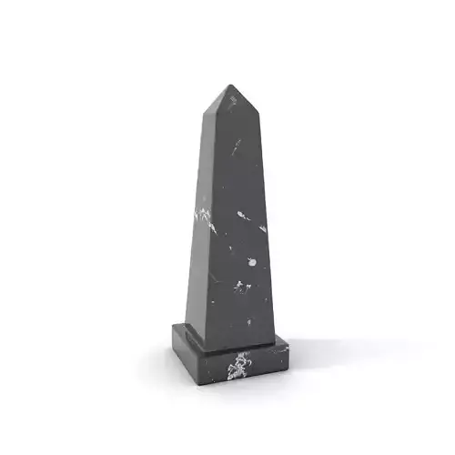 Black Marble Obelisk model pack Low-poly 3D model