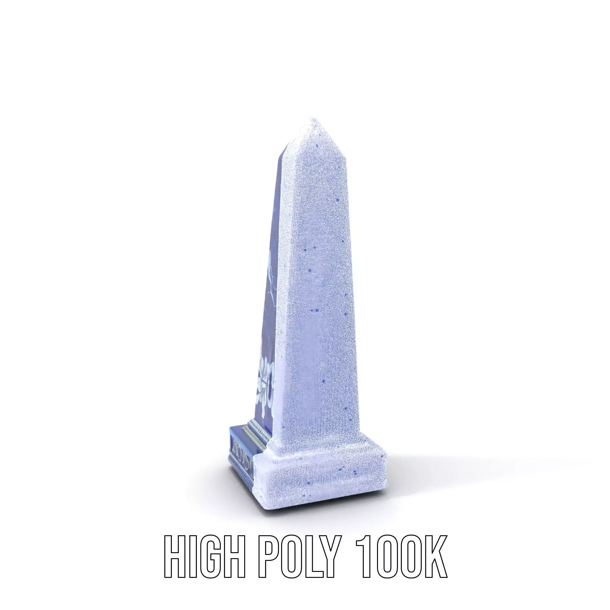 Cerulean Obelisk Dcor model pack Low-poly 3D model_4