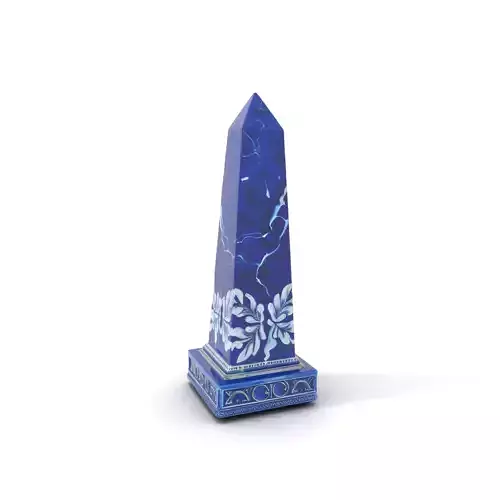 Cerulean Obelisk Dcor model pack Low-poly 3D model