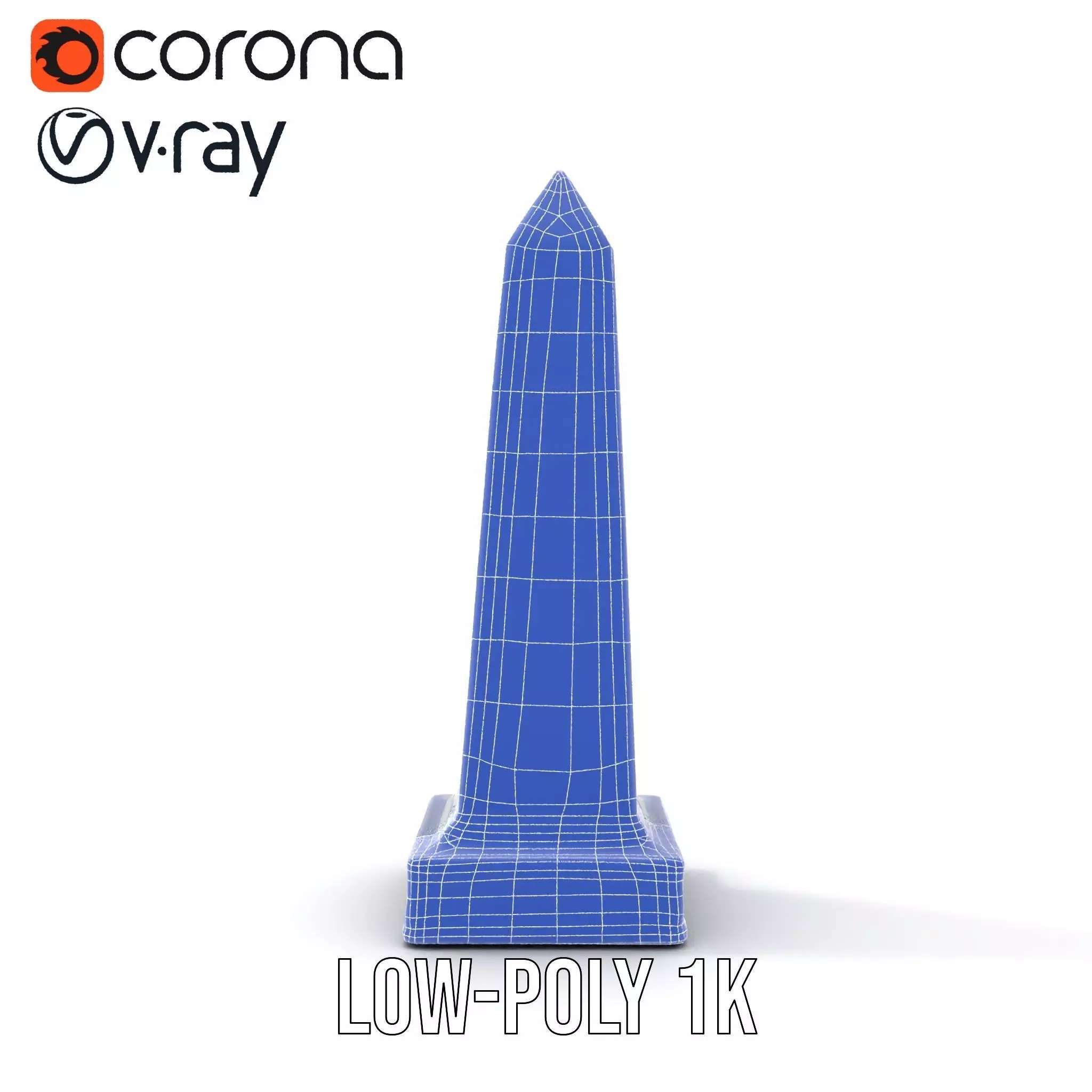 Cerulean Obelisk Dcor model pack Low-poly 3D model_31