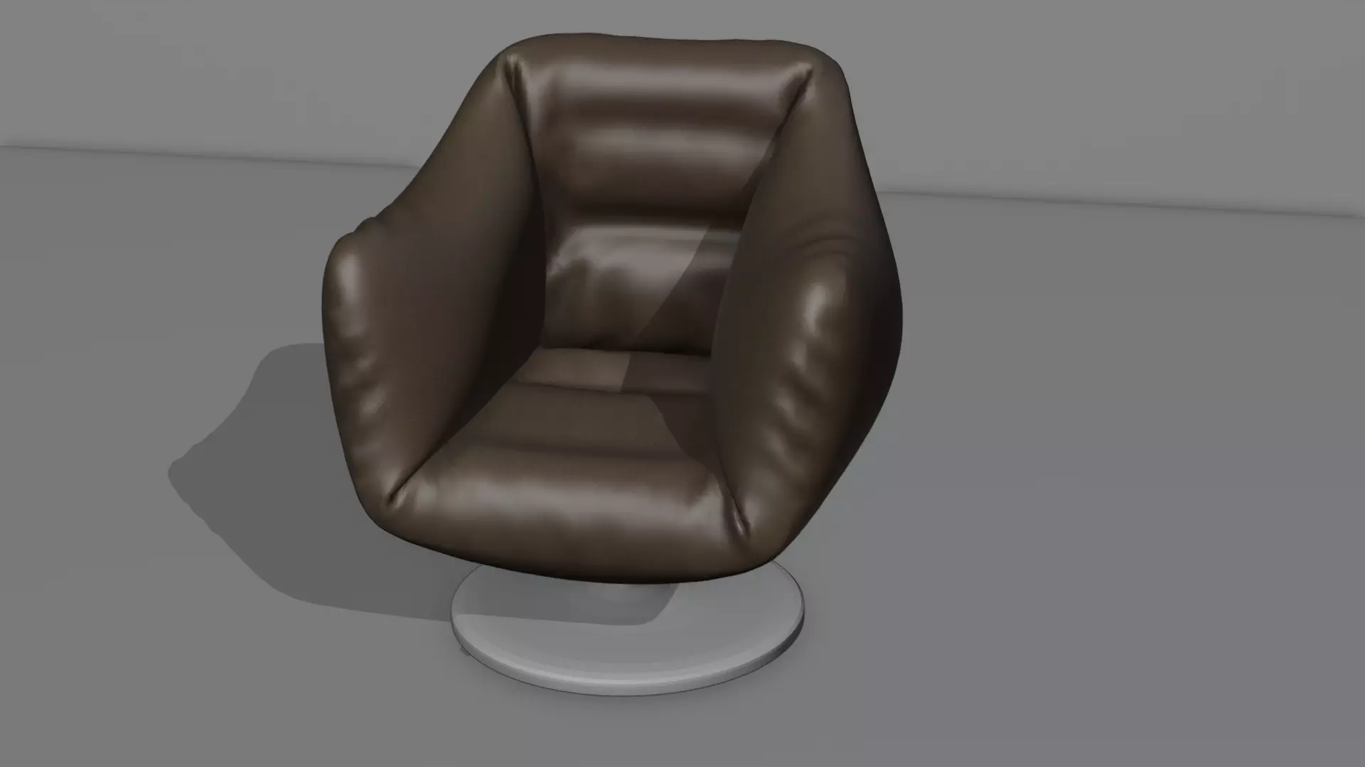Modern Leather Chair 3D Model 3D model_4