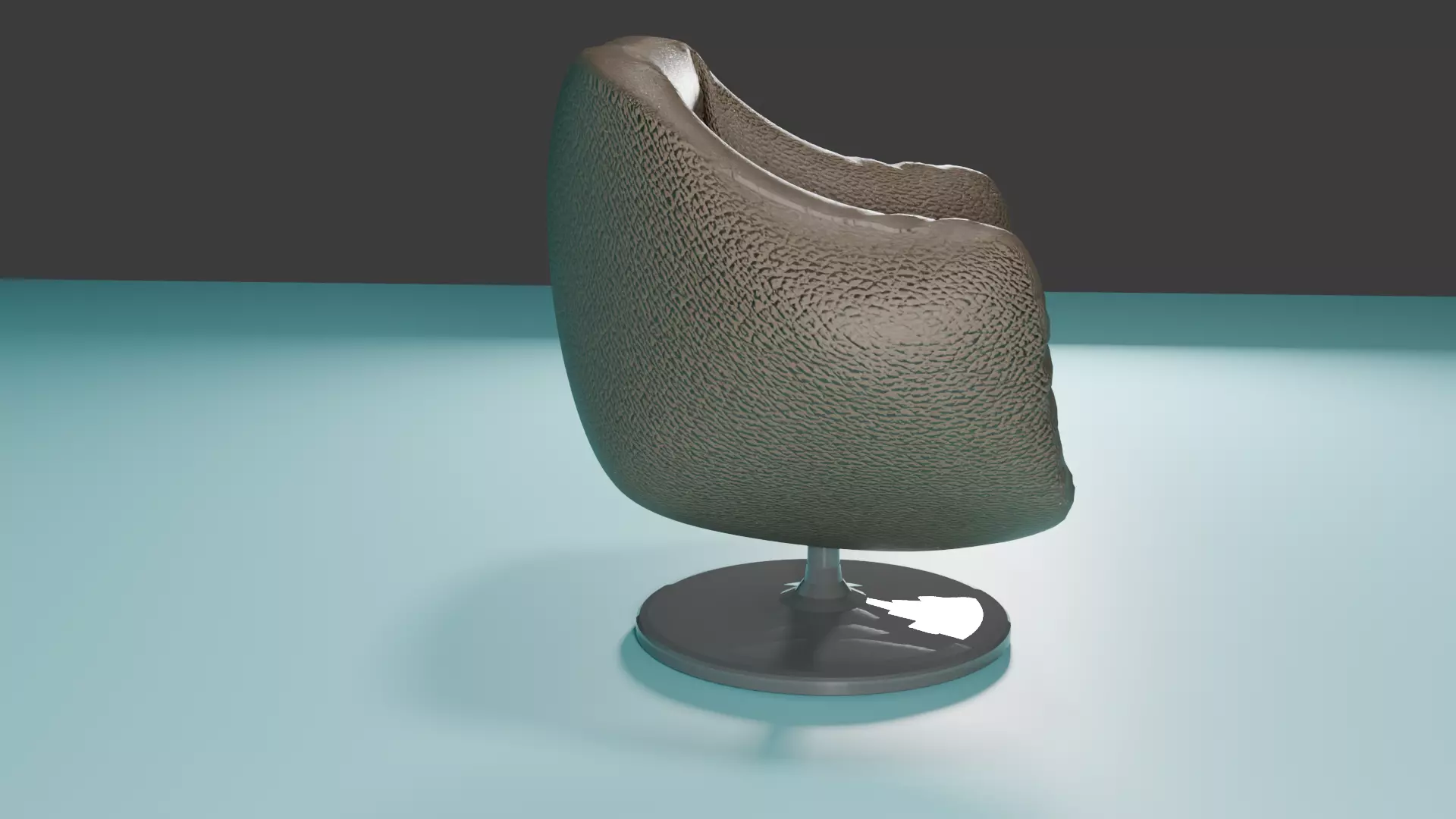 Modern Leather Chair 3D Model 3D model_2