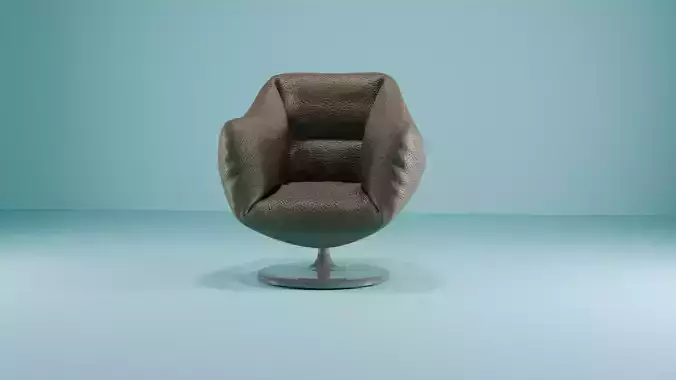 Modern Leather Chair 3D Model