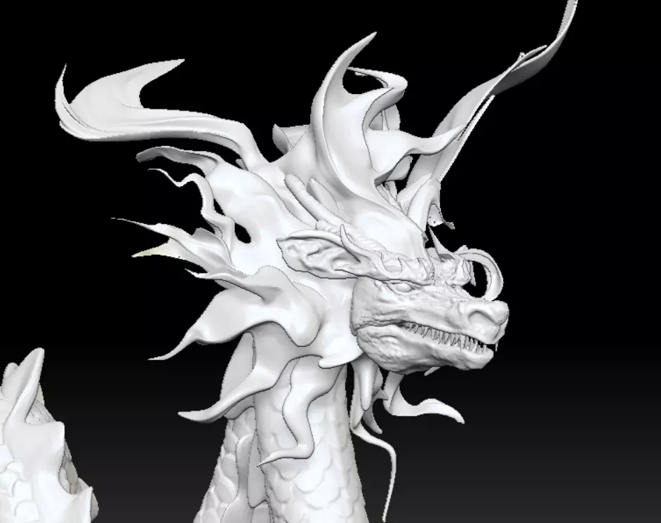 Chinese Dragon 3D Model High Detail Mythical Creature 3D model_0