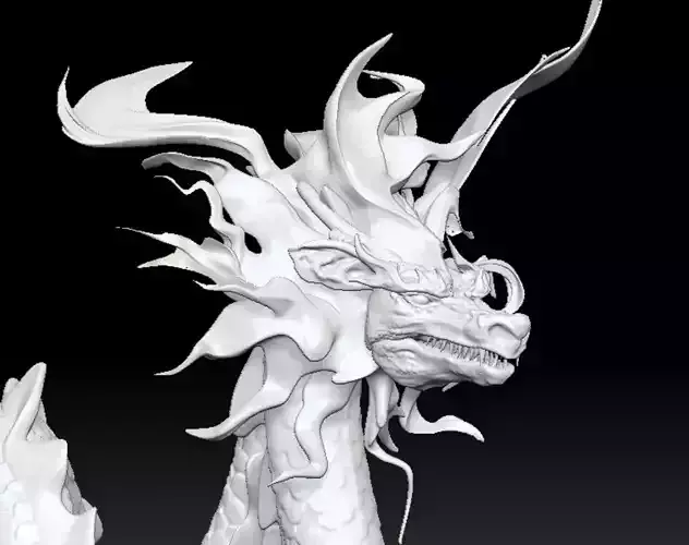 Chinese Dragon 3D Model High Detail Mythical Creature