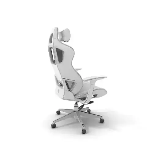 White Ergonomic Chair model pack