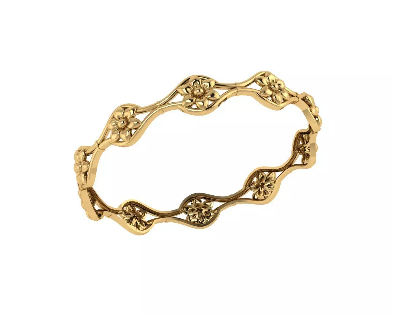 Flower Bracelets 3D print model