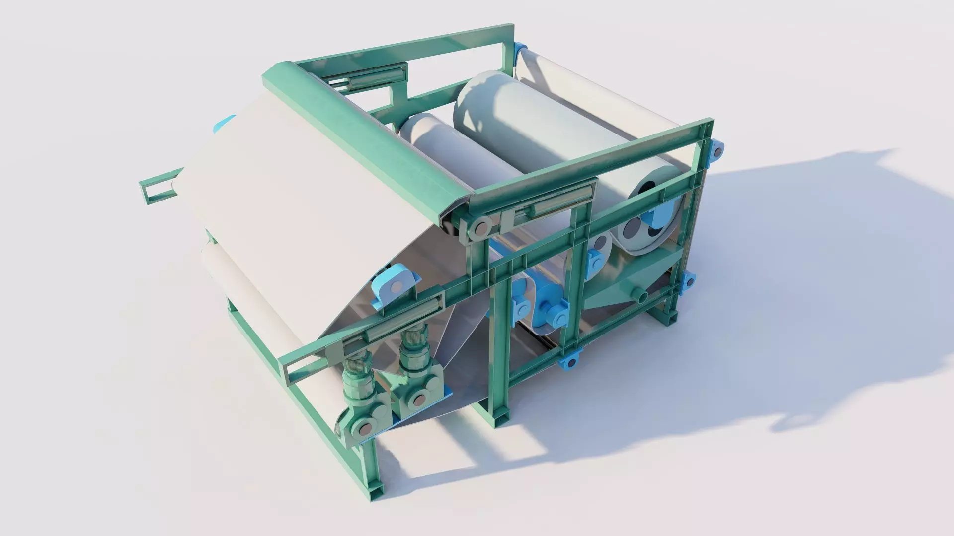 Belt Filter Press 3D Model 3D model