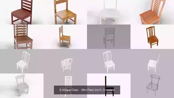 5 Unique Chair -  Mini Pack Vol 5