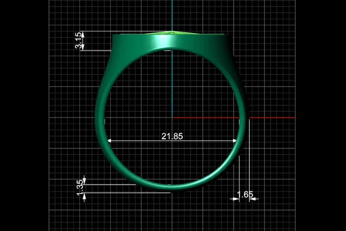 Rings compass 3D print model_8