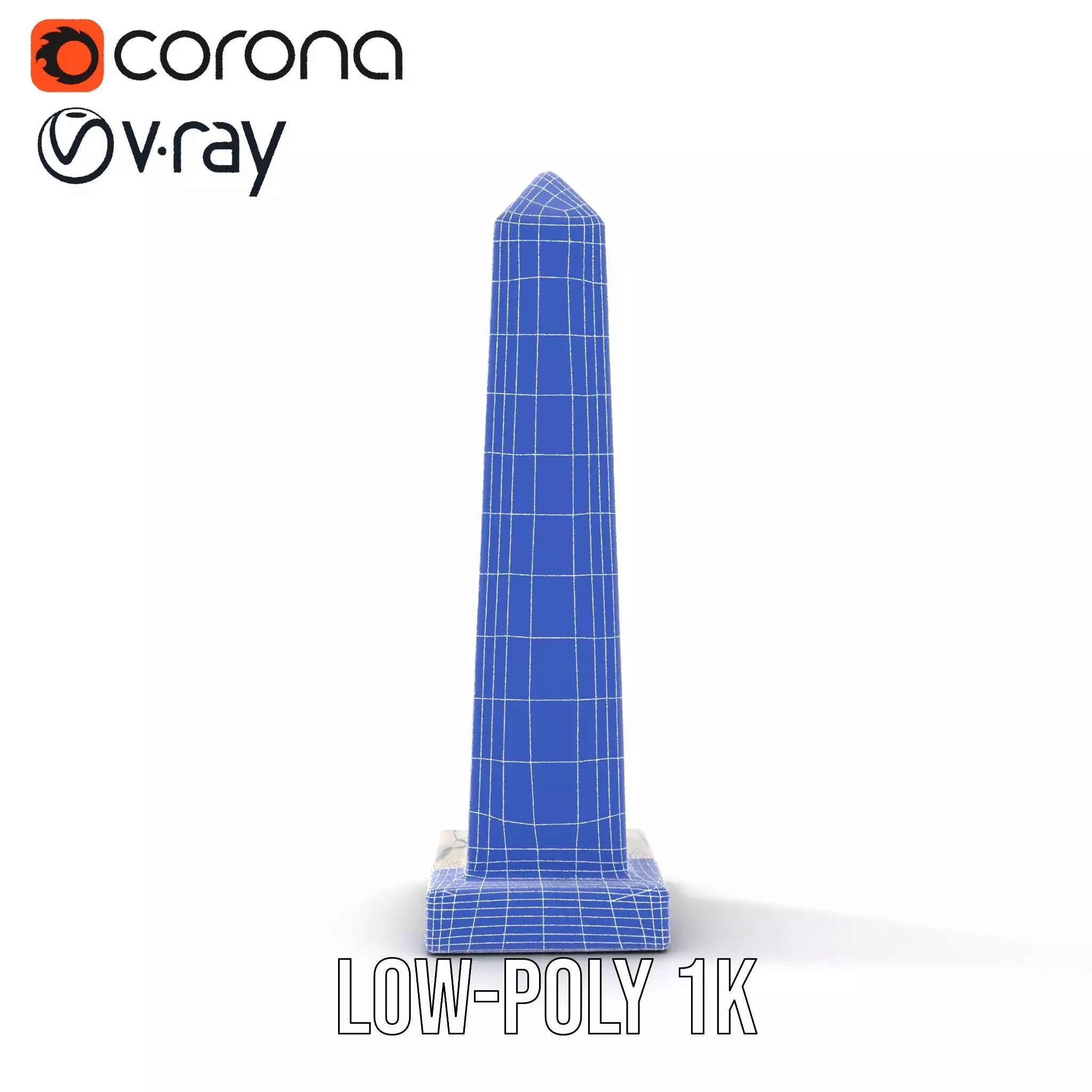 Marble Obelisk model pack Low-poly 3D model_31