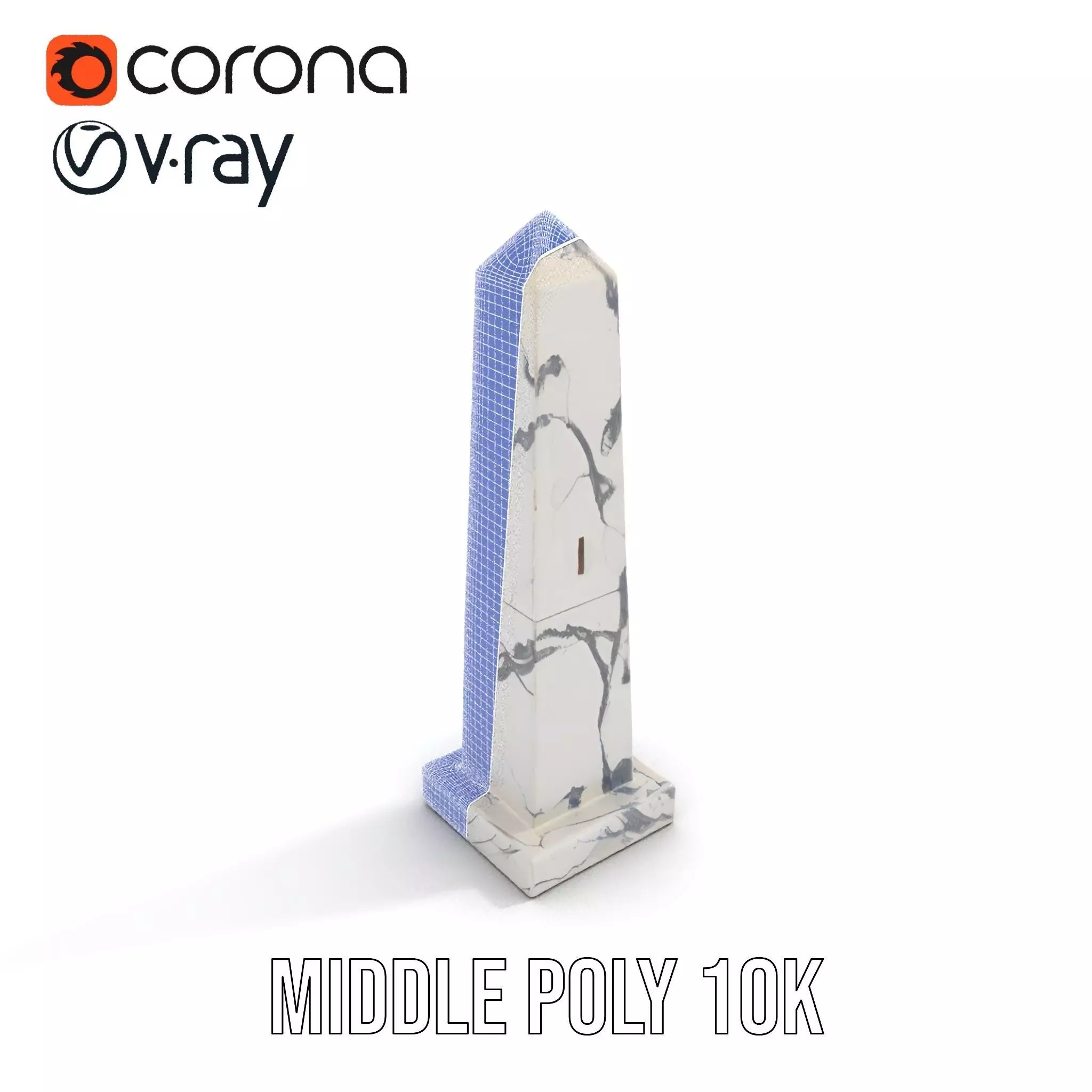 Marble Obelisk model pack Low-poly 3D model_13