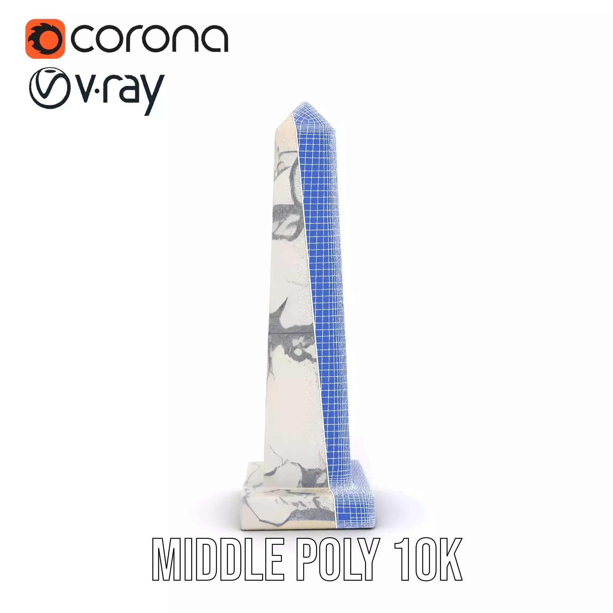 Marble Obelisk model pack Low-poly 3D model_30