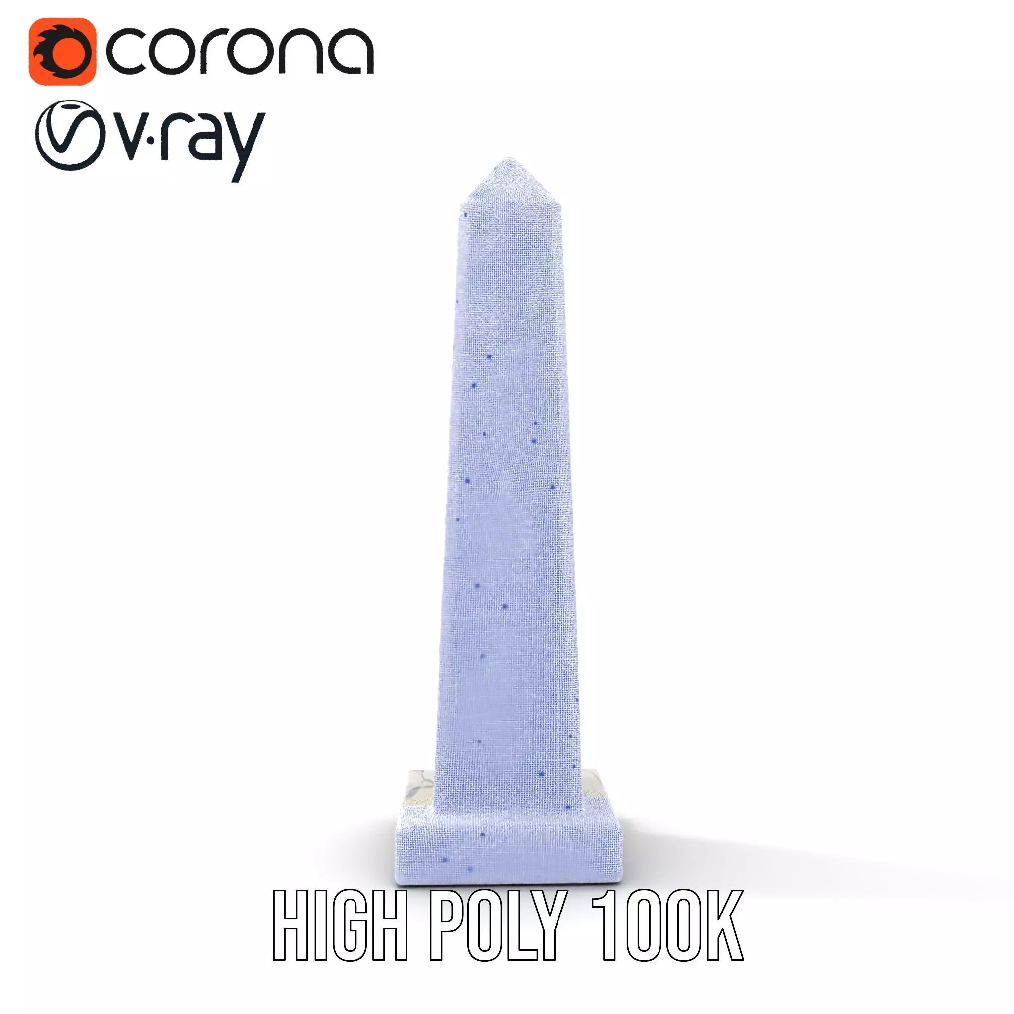 Marble Obelisk model pack Low-poly 3D model_32