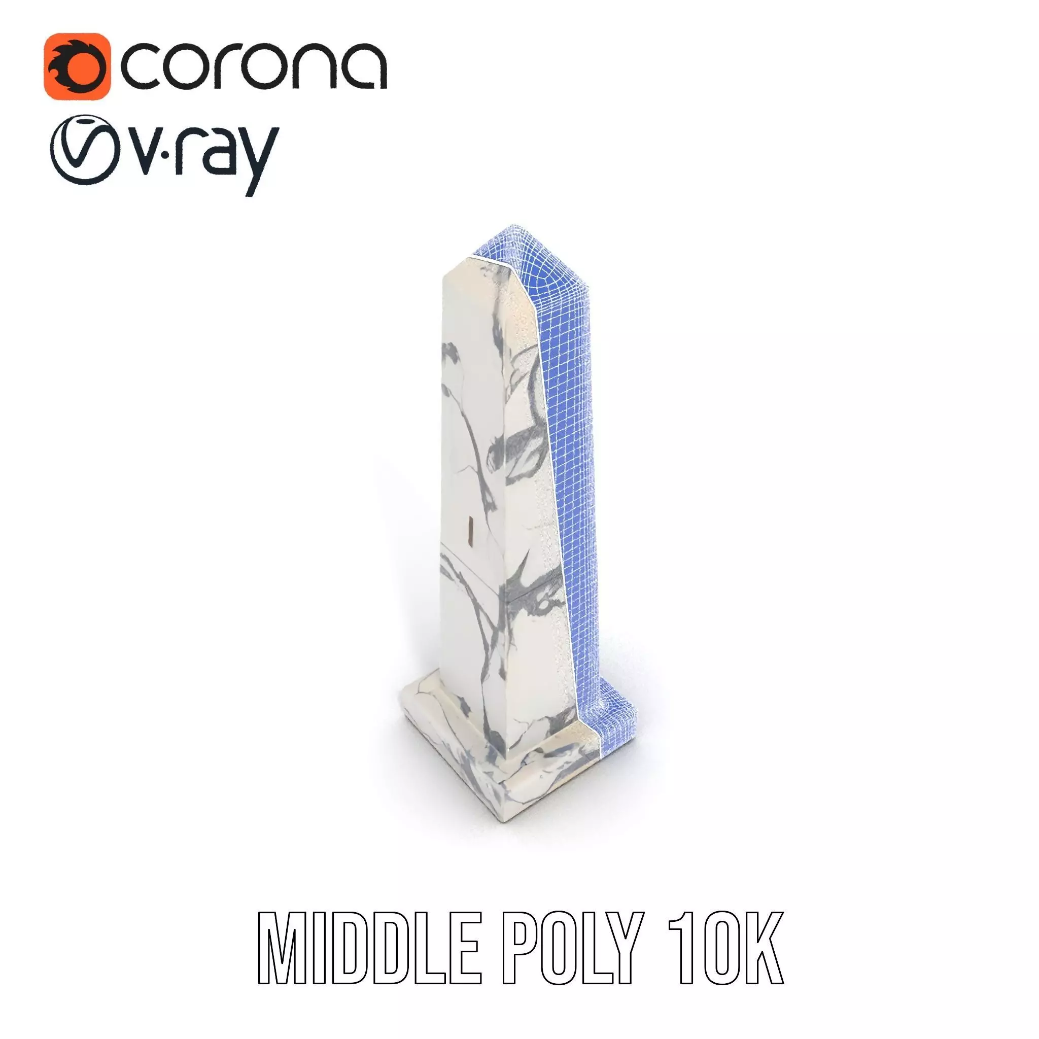 Marble Obelisk model pack Low-poly 3D model_24