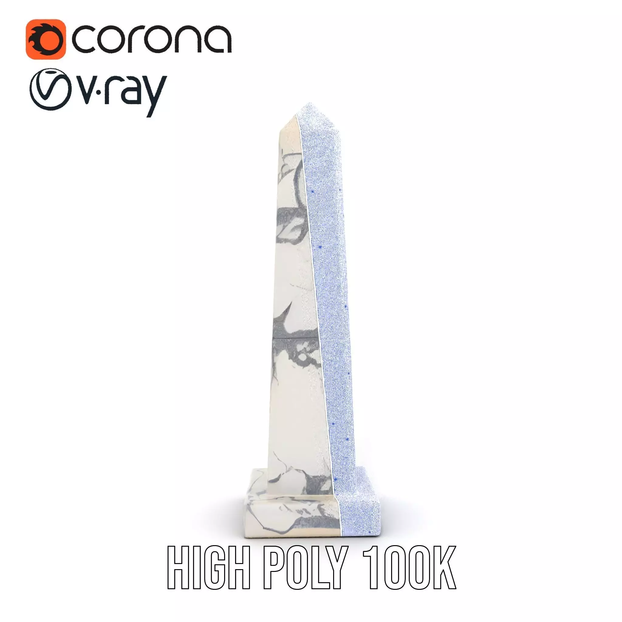 Marble Obelisk model pack Low-poly 3D model_33