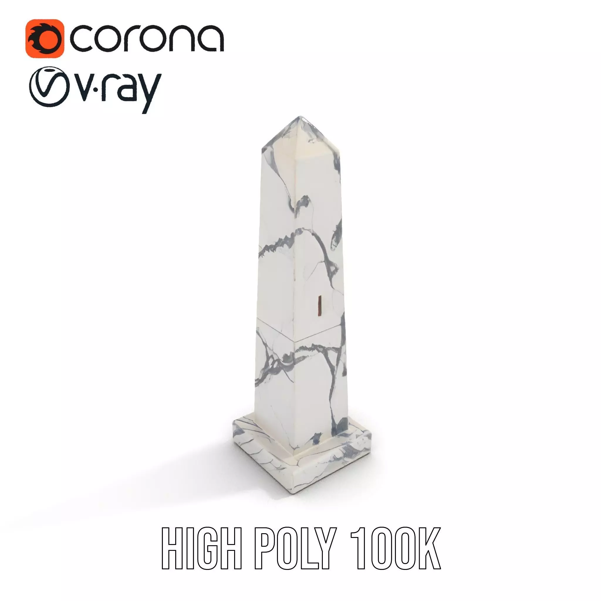 Marble Obelisk model pack Low-poly 3D model_20