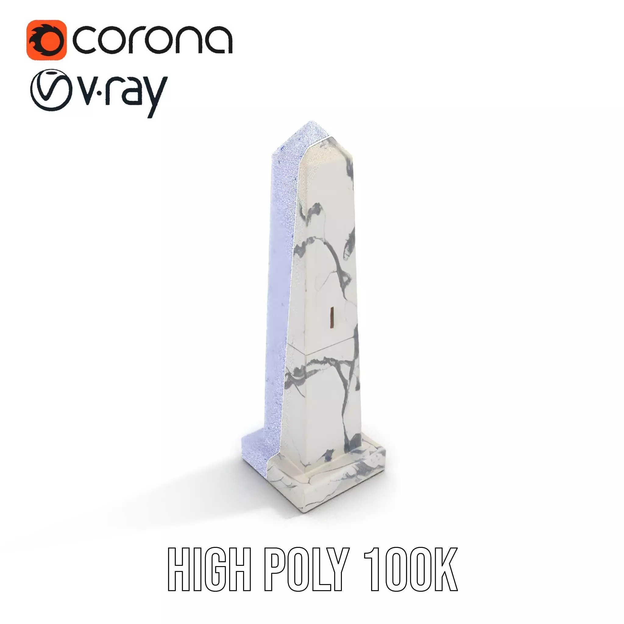Marble Obelisk model pack Low-poly 3D model_26