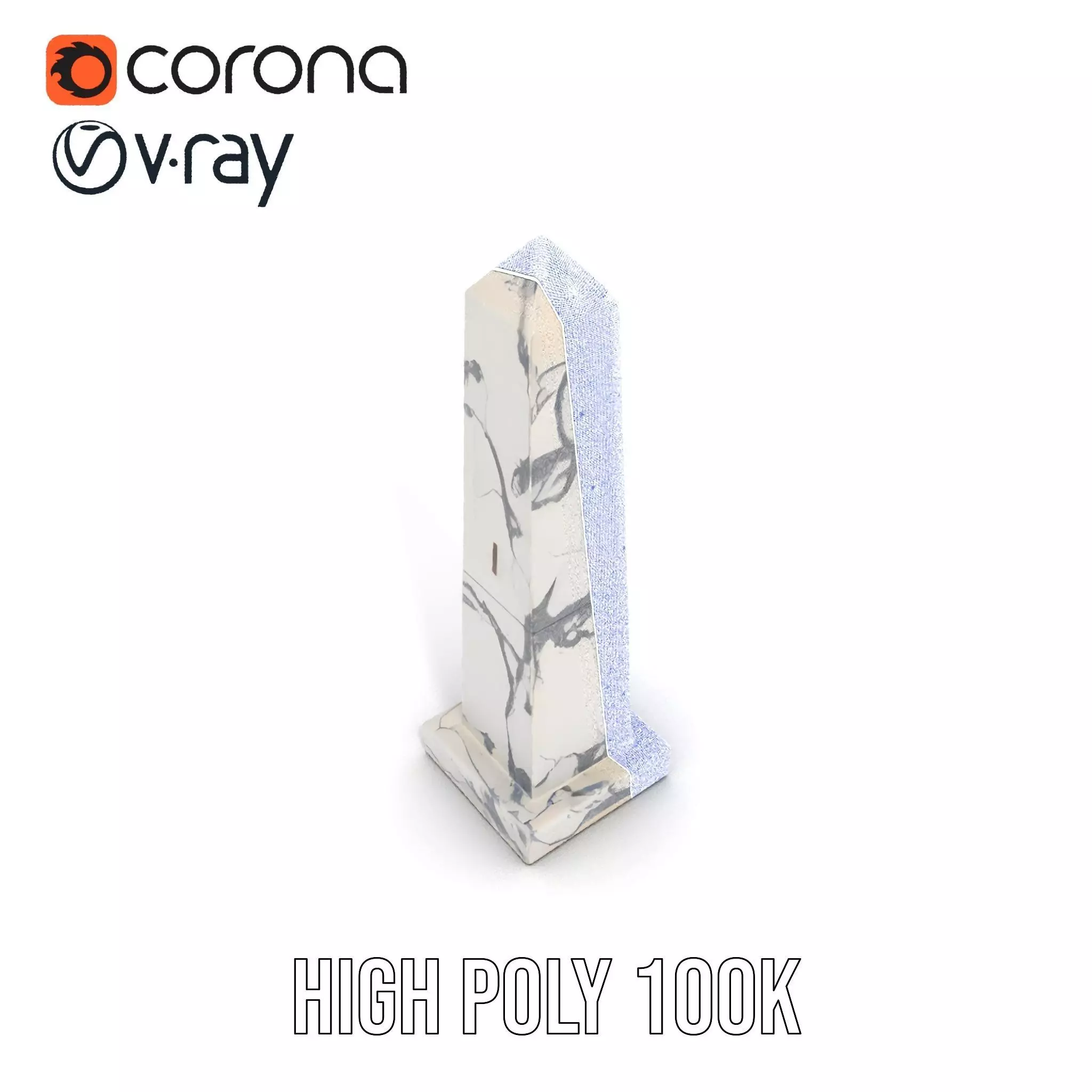 Marble Obelisk model pack Low-poly 3D model_23