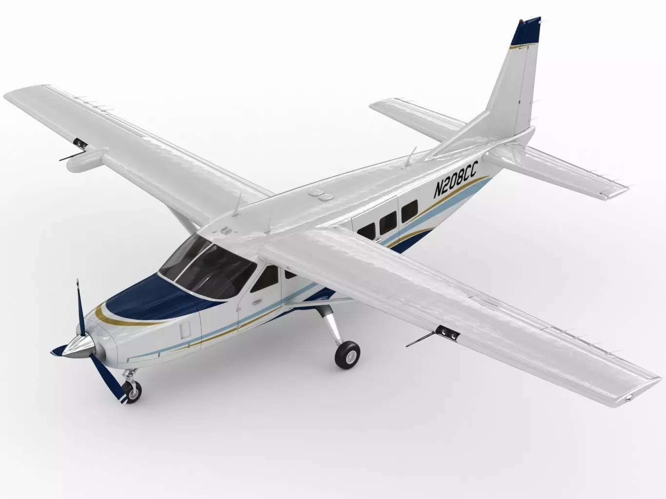 Cessna 208 Caravan 3D model_0
