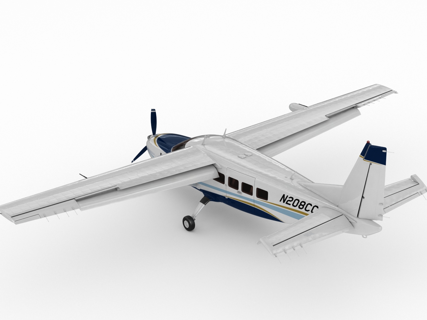 Cessna 208 Caravan 3D model_9