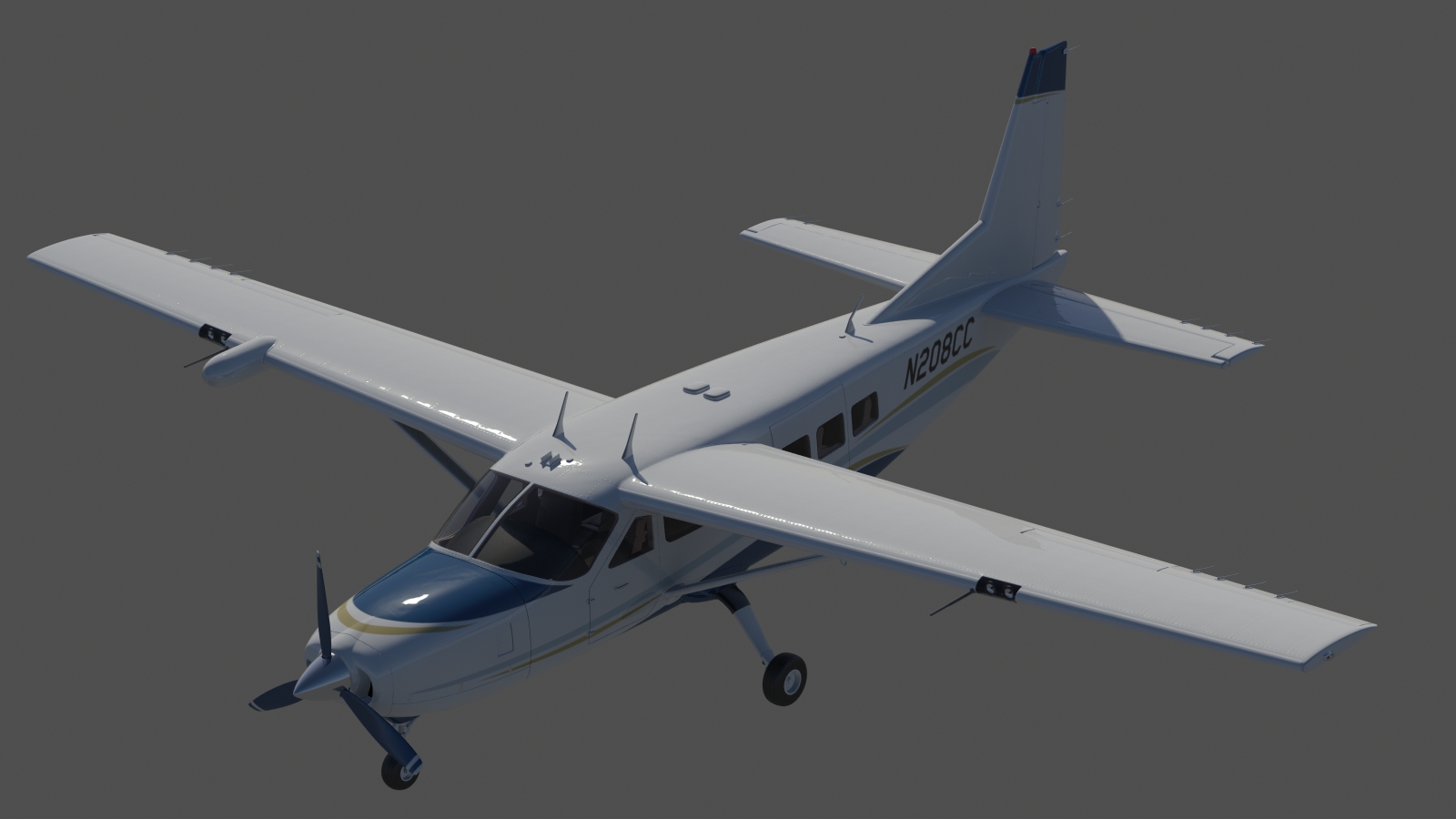 Cessna 208 Caravan 3D model_15