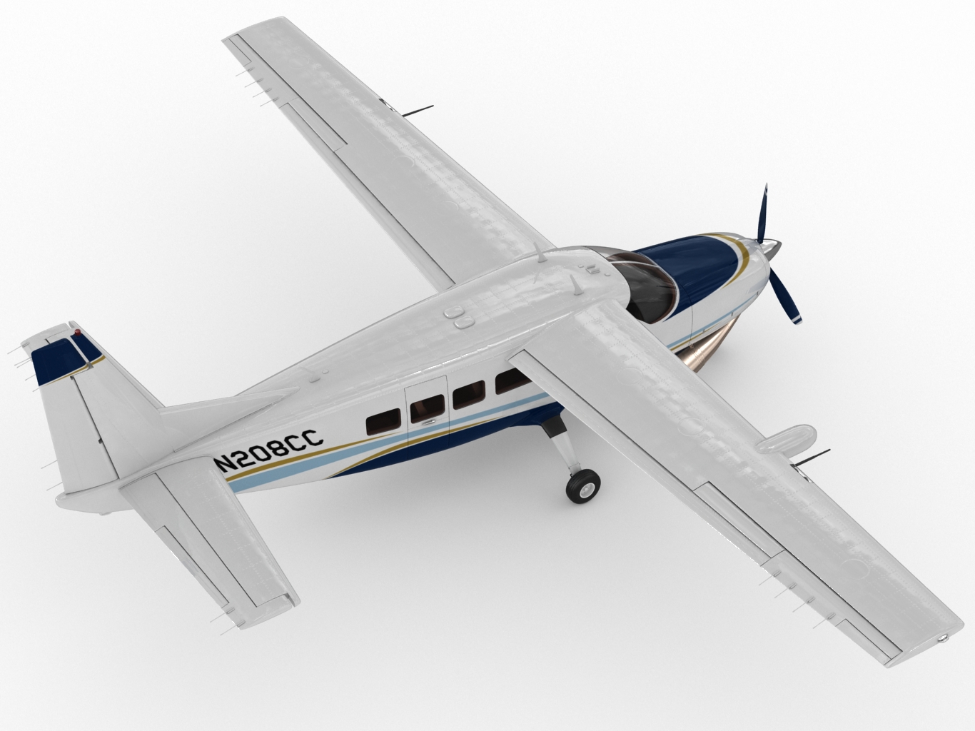 Cessna 208 Caravan 3D model_2
