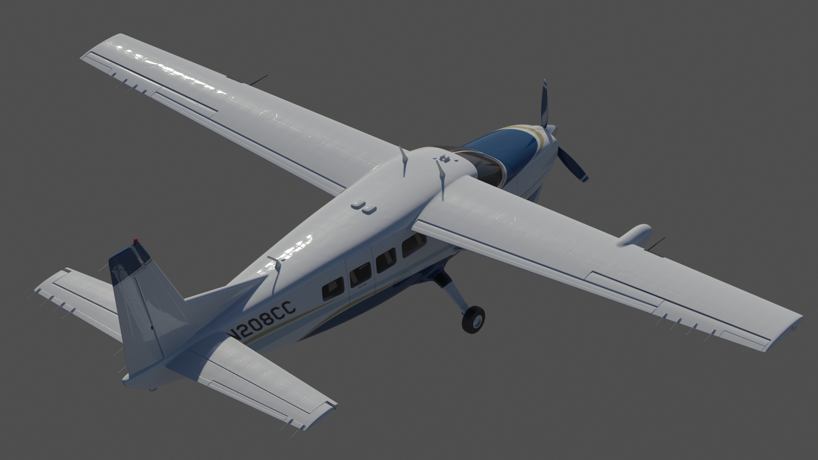 Cessna 208 Caravan 3D model_14