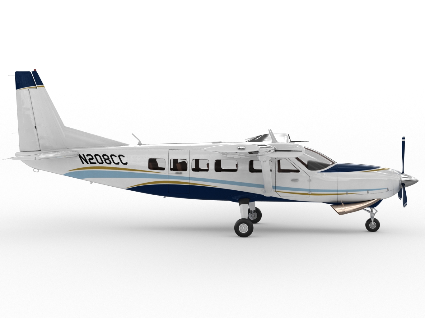 Cessna 208 Caravan 3D model_3