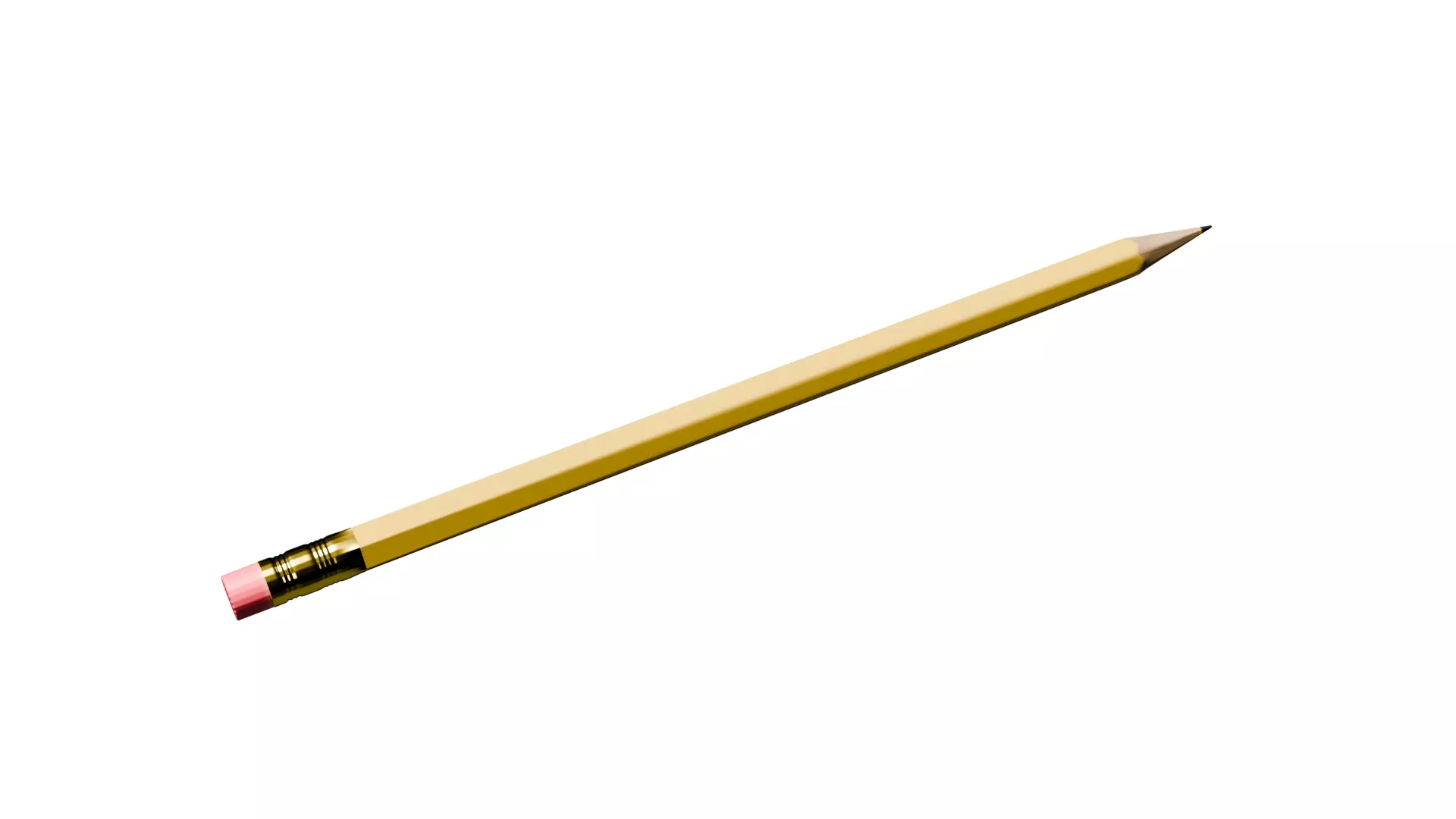 Realistic 3D Pencil Model 3D model_2