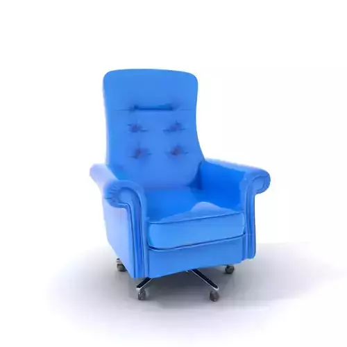 Blue Velvet Armchair model pack